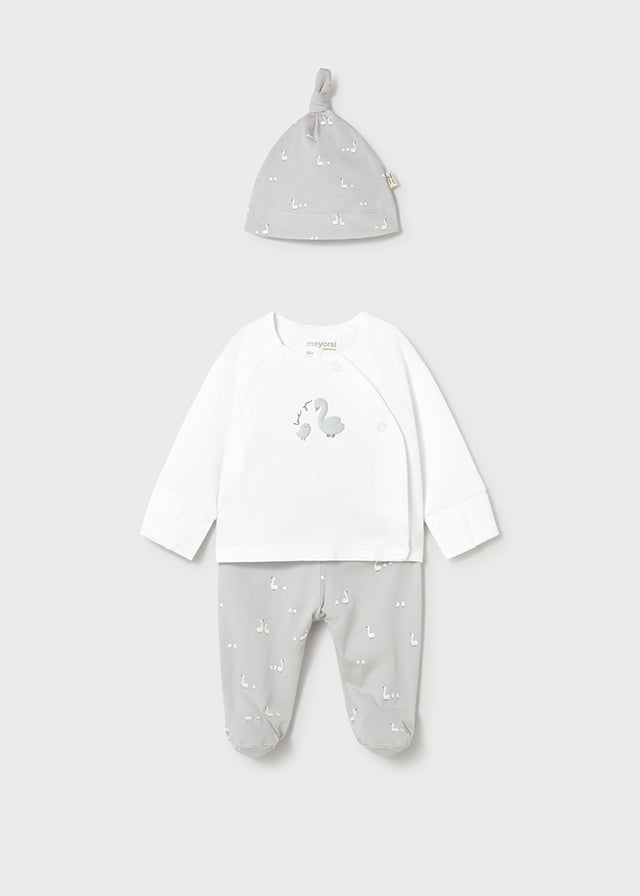 Gift set with footed pants