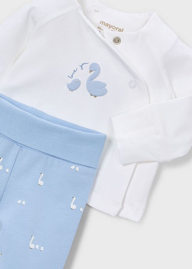 Gift set with footed pants