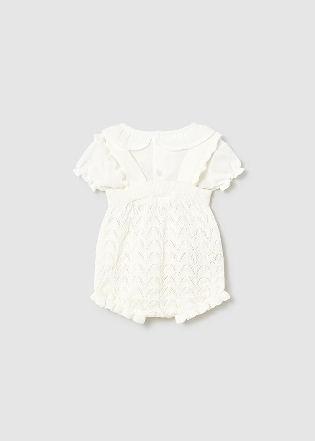 Knit dungarees set