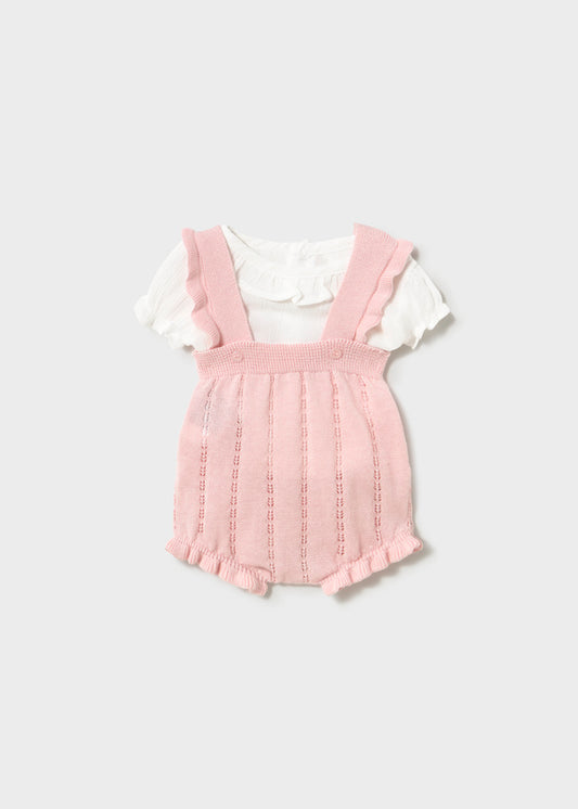 Knit dungarees set