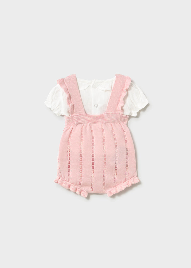 Knit dungarees set
