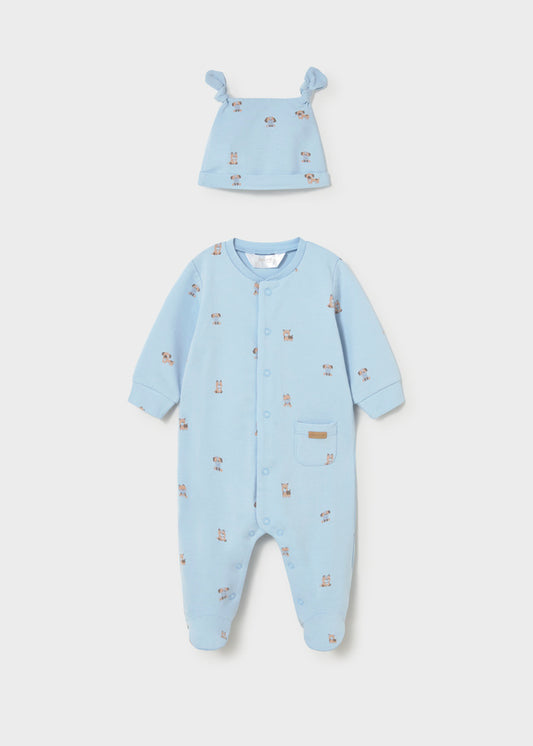 Long onesie w/ hat