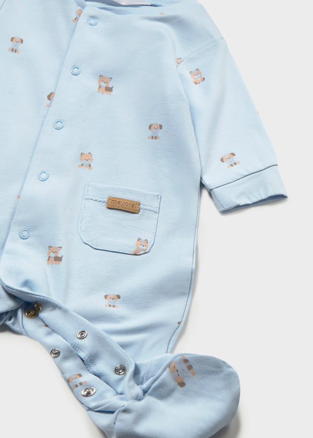 Long onesie w/ hat
