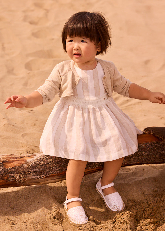 striped dress w/ sash