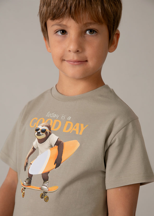 Shirt "good day" applique