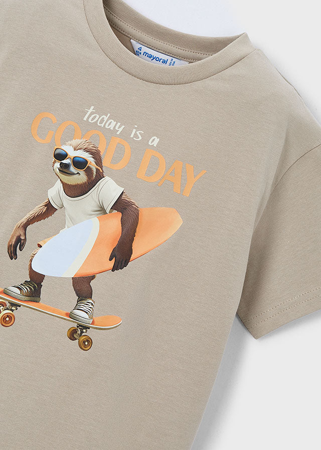 Shirt "good day" applique
