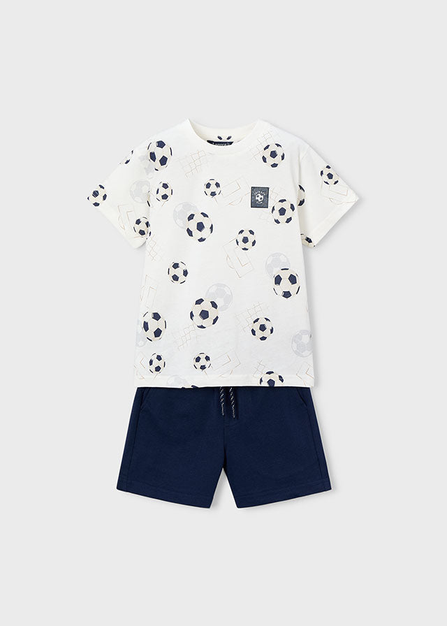 Printed knit set