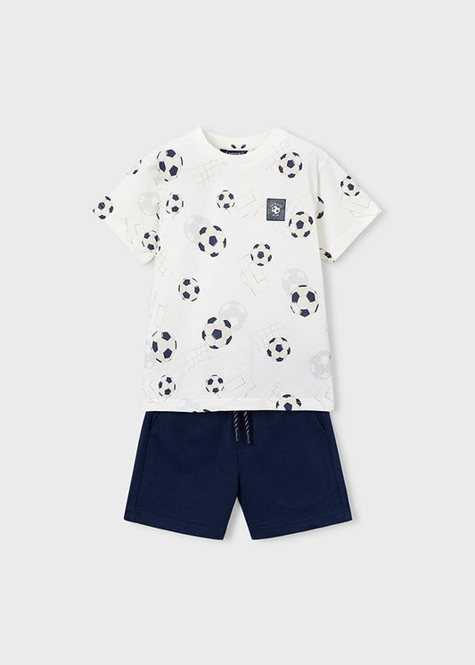 Printed knit set