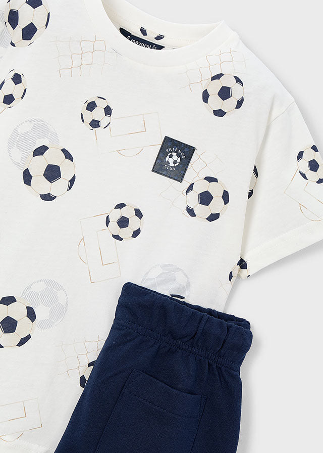 Printed knit set
