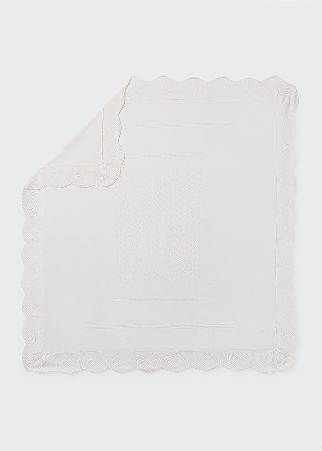Knit baby blanket