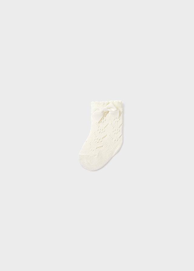 Knit detail socks